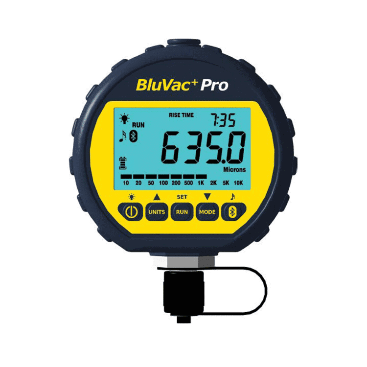 AccuTools BluVac Plus Pro wireless digital vacuum gauge with Bluetooth connectivity