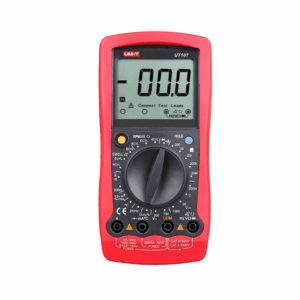 Uni T UT107 automotive digital multimeter with temperature sensor probe for vehicle diagnostics