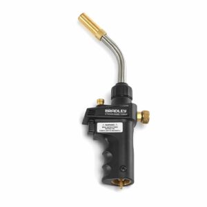 Bradley HT8000 hand torch with a bright, focused flame, ideal for soldering and brazing.