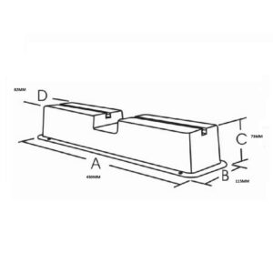 BRADLEY Plastic Air Conditioning Feet 450mm