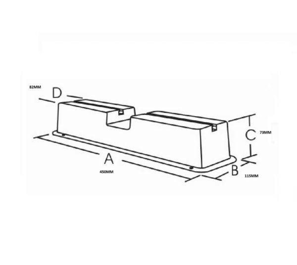 BRADLEY Plastic Air Conditioning Feet 450mm