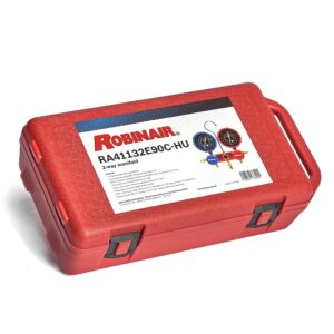 robinair ra 41132e90c hu 2 way manifold r32/410a with 90cm hoses