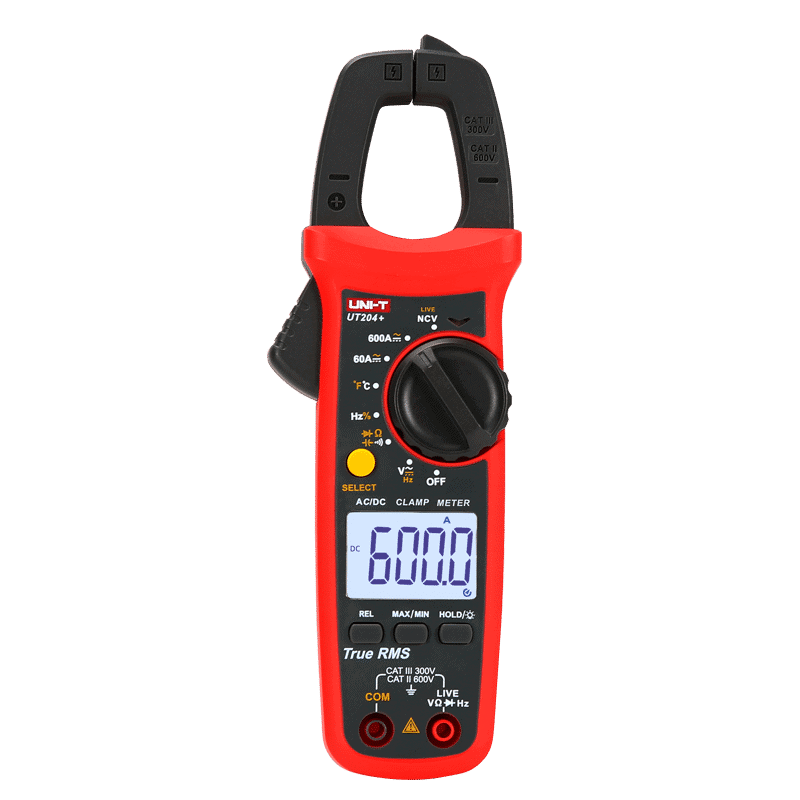 UniT UT204+ 600A Auto Range Digital Clamp Meter HVACTOOLS