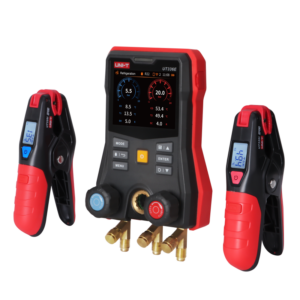 uni t ut336e kit digital manifold gauge with wireless temperature clamps