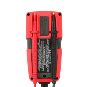A close-up of the Uni-T UT125C Pocket Size Digital Multimeter, showing its compact form factor, LCD display, and rotary dial for various measurement functions.