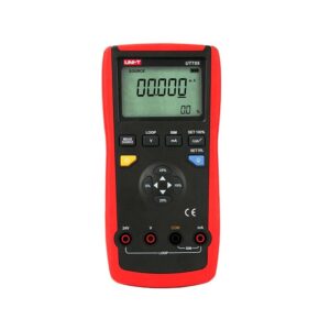Uni-T UT705 Current Loop Calibrator, a handheld device with a digital display, designed for generating and measuring 0-20mA and 4-20mA current signals in industrial applications.