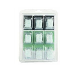 Errecom AB1099.01 Kino Tabs, white solid tablets in a container, an alkaline cleaner specifically designed for effectively cleaning HVAC/R condenser coils.