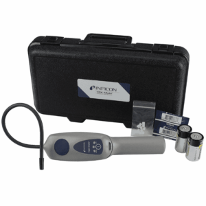 INFICON TEK-Mate Refrigerant Leak Detector for R410A and R134A. A portable and reliable tool for detecting leaks in HVAC/R systems using these common refrigerants.