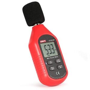 UT353BT mini digital sound level meters can convert ambient sound into electric signals, process data and display results on LCD.